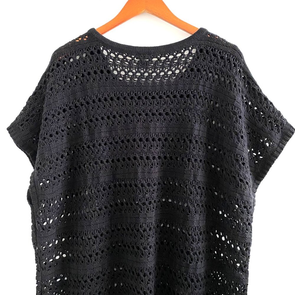 Torrid Mini Crochet Short Sleeve Cover-Up Beach Dress - Picture 8 of 15